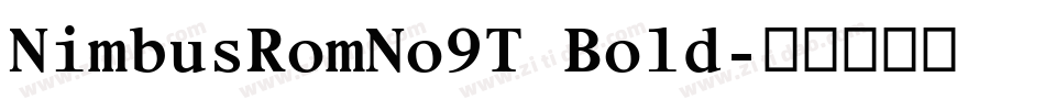 NimbusRomNo9T Bold字体转换